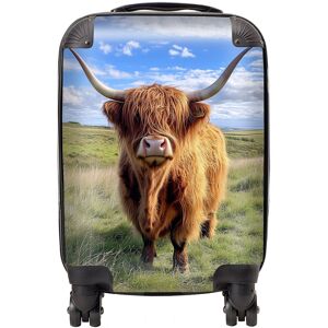 Warren Reed - Designer Highland Cow In Summer Suitcase Size: Mini Cabin Multicolor Mini Cabin Warren Reed - Designer Highland Cow In Summer Suitcase Size: Mini Cabin Multicolor Mini Cabin