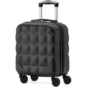 Flight Knight 45x36x20cm Hard Case Bubble Carry On Suitcase EasyJet Free Cabin Bag in Black Black Cabin Flight Knight 45x36x20cm Hard Case Bubble Carry On Suitcase EasyJet Free Cabin Bag in Black Black Cabin