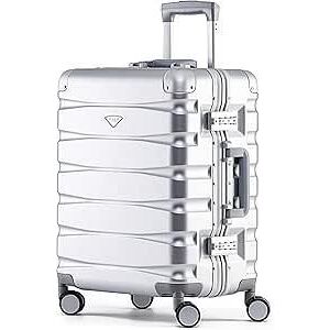 Flight Knight 56x45x25cm Carry On Suitcase - Jet2, British Airways, EasyJet (Paid) in Silver Size: Cabin Silver Cabin Flight Knight 56x45x25cm Carry On Suitcase - Jet2, British Airways, EasyJet (Paid) in Silver Size: Cabin Silver Cabin