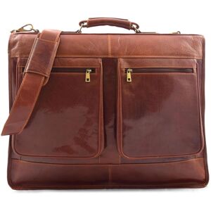 House of Leather Real Leather Suit Carrier Garment Bag Canico Brown in Tan Size: Large Tan Large House of Leather Real Leather Suit Carrier Garment Bag Canico Brown in Tan Size: Large Tan Large