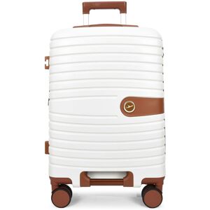 House of Leather Four Wheel Suitcase Hard Shell Lightweight Luggage Durban Grey Large in White Size: Medium White Medium House of Leather Four Wheel Suitcase Hard Shell Lightweight Luggage Durban Grey Large in White Size: Medium White Medium