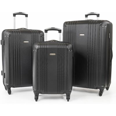 Gino Ferrari Business Travel Hard Shell Suitcase - Lightweight Cabin & Hold Luggage in Black Size: Large Black Large Gino Ferrari Business Travel Hard Shell Suitcase - Lightweight Cabin & Hold Luggage in Black Size: Large Black Large