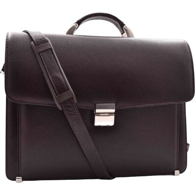 House of Leather Men's Mens Real Leather Briefcase Mid Size Bag Henry Black in Brown Size: Medium Brown Medium House of Leather Men's Mens Real Leather Briefcase Mid Size Bag Henry Black in Brown Size: Medium Brown Medium