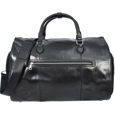 House of Leather Real Leather Garment Suit Carrier 2-in-1 Holdall Duffel Bag Ludlow Brown in Black Size: Large Black Large House of Leather Real Leather Garment Suit Carrier 2-in-1 Holdall Duffel Bag Ludlow Brown in Black Size: Large Black Large