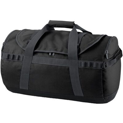 Quadra Men's Pro Cargo Holdall in Black Black Quadra Men's Pro Cargo Holdall in Black Black