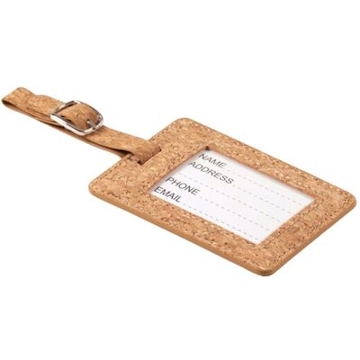 MidOcean Coco Cork Luggage Tag in Beige Beige MidOcean Coco Cork Luggage Tag in Beige Beige