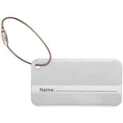MidOcean Taggy Aluminium Luggage Tag in Silver Silver MidOcean Taggy Aluminium Luggage Tag in Silver Silver