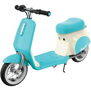 Razor Pocket Mod Petite Blue Miniature Euro-Style Electric Scooter for Ages7+, Vintage-Inspired Design, Hub-Driven Motor, Pneumatic White Wall Tires Blue Razor Pocket Mod Petite Blue Miniature Euro-Style Electric Scooter for Ages7+, Vintage-Inspired Design, Hub-Driven Motor, Pneumatic White Wall Tires Blue