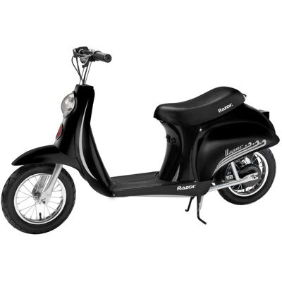Razor Pocket Mod Vapour Miniature Euro-Style Electric Scooter for Ages 13+, Vintage-Inspired Design, Up to 40 Minutes Ride Time Black Black Razor Pocket Mod Vapour Miniature Euro-Style Electric Scooter for Ages 13+, Vintage-Inspired Design, Up to 40 Minutes Ride Time Black Black