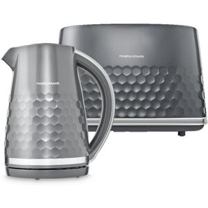 Morphy Richards Hive Kettle & Toaster Set in Grey Grey Morphy Richards Hive Kettle & Toaster Set in Grey Grey
