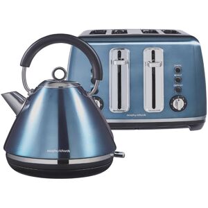 Morphy Richards Accents Metallic Kettle & Toaster Bundle in Blue Blue Morphy Richards Accents Metallic Kettle & Toaster Bundle in Blue Blue