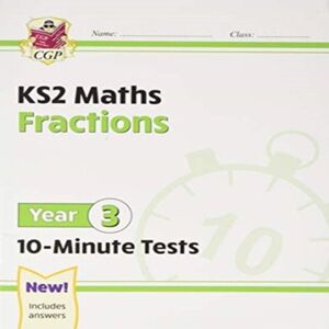 CGP Books KS2 Year 3 Maths 10-Minute Tests: Fractions Paperback Book Multicolor CGP Books KS2 Year 3 Maths 10-Minute Tests: Fractions Paperback Book Multicolor