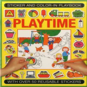 Isabel Clark Sticker & Color-in Playbook: Playtime Paperback in White White Isabel Clark Sticker & Color-in Playbook: Playtime Paperback in White White