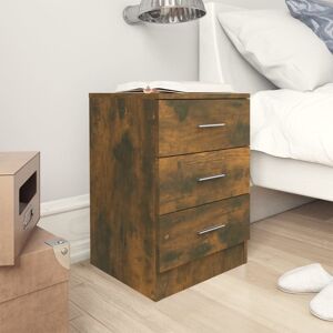 Berkfield Home Bedside Cabinet Smoked Oak 38x35x56 cm Engineered Wood in Brown Size: 38 x 35 x 56 cm Brown 38 x 35 x 56 cm Berkfield Home Bedside Cabinet Smoked Oak 38x35x56 cm Engineered Wood in Brown Size: 38 x 35 x 56 cm Brown 38 x 35 x 56 cm