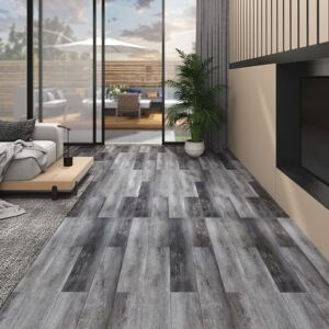 Berkfield Home Non Self-adhesive PVC Flooring Planks 5.26 m² 2 mm Shiny Grey Grey Berkfield Home Non Self-adhesive PVC Flooring Planks 5.26 m² 2 mm Shiny Grey Grey