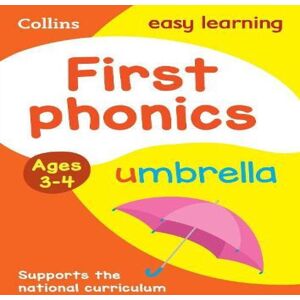 Collins Easy Learning First Phonics Ages 3-4 Paperback Book Multicolor Collins Easy Learning First Phonics Ages 3-4 Paperback Book Multicolor