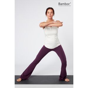 Asquith London Women's Crossed Waist Flare Pants in Aubergine Size: Large Aubergine L Asquith London Women's Crossed Waist Flare Pants in Aubergine Size: Large Aubergine L