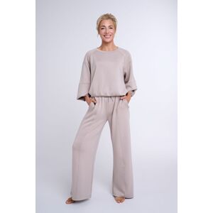 Asquith London Women's Flow Scuba Wide Legged pant in Light Oak Size: Medium Light Oak M Asquith London Women's Flow Scuba Wide Legged pant in Light Oak Size: Medium Light Oak M