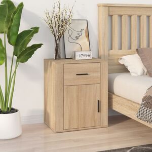 Berkfield Home Bedside Cabinet Sonoma Oak 50x36x60 cm Engineered Wood in Brown Size: 50 x 36 x 60 cm Brown 50 x 36 x 60 cm Berkfield Home Bedside Cabinet Sonoma Oak 50x36x60 cm Engineered Wood in Brown Size: 50 x 36 x 60 cm Brown 50 x 36 x 60 cm