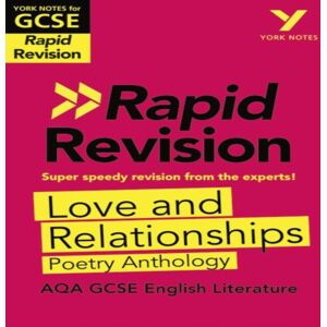Lucy Toop York Notes for AQA GCSE (9-1) Rapid Revision Guide: Love & Relationships AQA Poetry Anthology - catch up, revise & be ready for the 2025 & Multicolor Lucy Toop York Notes for AQA GCSE (9-1) Rapid Revision Guide: Love & Relationships AQA Poetry Anthology - catch up, revise & be ready for the 2025 & Multicolor