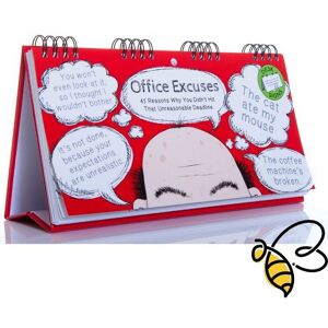Boxer Gifts Office Excuses Flip Book Multicolor Boxer Gifts Office Excuses Flip Book Multicolor