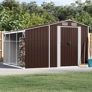 Berkfield Home Garden Shed Brown 277x279x179 cm Galvanised Steel Size: 277 x 279 x 179 cm Brown 277 x 279 x 179 cm Berkfield Home Garden Shed Brown 277x279x179 cm Galvanised Steel Size: 277 x 279 x 179 cm Brown 277 x 279 x 179 cm