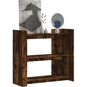 Berkfield Home Console Table Smoked Oak 100x35x90 cm Engineered Wood in Brown Size: 100 x 35 x 90 cm Brown 100 x 35 x 90 cm Berkfield Home Console Table Smoked Oak 100x35x90 cm Engineered Wood in Brown Size: 100 x 35 x 90 cm Brown 100 x 35 x 90 cm