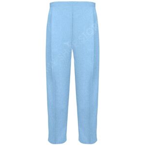 MyShoeStore Women's Pack of 2 Half Elasticated Waist Band Straight Leg Trousers in Pale Blue Size: 22S Pale Blue 22S MyShoeStore Women's Pack of 2 Half Elasticated Waist Band Straight Leg Trousers in Pale Blue Size: 22S Pale Blue 22S