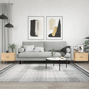 Berkfield Home Coffee Tables 2 pcs Sonoma Oak 50x50x40 cm Engineered Wood in Brown Size: 50 x 50 x 40 cm Brown 50 x 50 x 40 cm Berkfield Home Coffee Tables 2 pcs Sonoma Oak 50x50x40 cm Engineered Wood in Brown Size: 50 x 50 x 40 cm Brown 50 x 50 x 40 cm