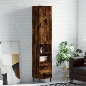 Berkfield Home Highboard Smoked Oak 34.5x34x180 cm Engineered Wood in Brown Brown 34.5x34x180 cm Berkfield Home Highboard Smoked Oak 34.5x34x180 cm Engineered Wood in Brown Brown 34.5x34x180 cm