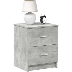 Berkfield Home Bedside Cabinets 2 pcs with 2 Drawers Concrete Grey 40x36x50 cm in Brown Size: 40 x 36 x 50 cm Brown 40 x 36 x 50 cm Berkfield Home Bedside Cabinets 2 pcs with 2 Drawers Concrete Grey 40x36x50 cm in Brown Size: 40 x 36 x 50 cm Brown 40 x 36 x 50 cm
