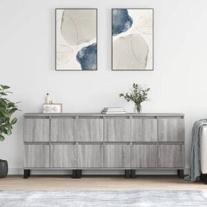 Berkfield Home Sideboards 3 pcs Grey Sonoma Engineered Wood Grey Berkfield Home Sideboards 3 pcs Grey Sonoma Engineered Wood Grey