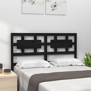 Berkfield Home Bed Headboard Black 205.5x4x100 cm Solid Wood Pine Black 205.5x4x100 cm Berkfield Home Bed Headboard Black 205.5x4x100 cm Solid Wood Pine Black 205.5x4x100 cm