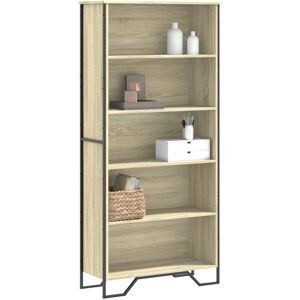 Berkfield Home Book Cabinet Sonoma Oak 80x31x169 cm Engineered wood in Brown Size: 80 x 31 x 169 cm Brown 80 x 31 x 169 cm Berkfield Home Book Cabinet Sonoma Oak 80x31x169 cm Engineered wood in Brown Size: 80 x 31 x 169 cm Brown 80 x 31 x 169 cm