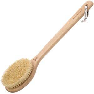 Hydrea London Pro Sauna Dry Brush with Vegan Cactus Bristle in Natural Natural Hydrea London Pro Sauna Dry Brush with Vegan Cactus Bristle in Natural Natural