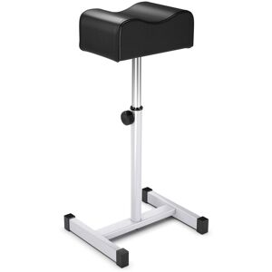 Costway Pedicure Manicure Footrest Adjustable Seat Height Nail Foot Stand with Soft Cushion in Black Black Costway Pedicure Manicure Footrest Adjustable Seat Height Nail Foot Stand with Soft Cushion in Black Black