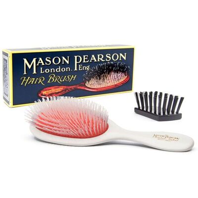 Mason Pearson N3 Ivory Hairbrush - Handcrafted Nylon Detangler Mason Pearson N3 Ivory Hairbrush - Handcrafted Nylon Detangler