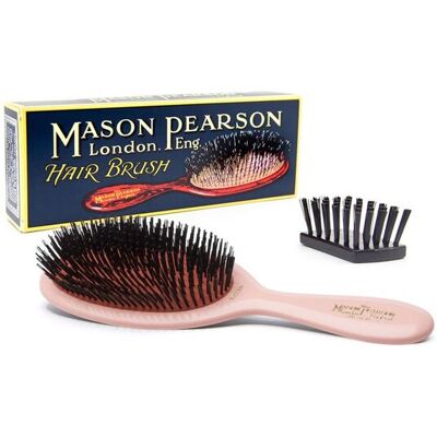 Mason Pearson B2 Pink Hair Brush - Small, Natural Boar Bristle for Fine Hair Mason Pearson B2 Pink Hair Brush - Small, Natural Boar Bristle for Fine Hair