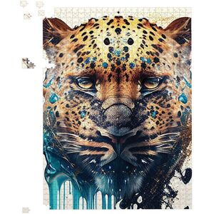 Warren Reed - Designer Leapoard Face Splashart, Light Background Jigsaw Puzzle in Yellow Size: 500 Piece Yellow 500 Piece Warren Reed - Designer Leapoard Face Splashart, Light Background Jigsaw Puzzle in Yellow Size: 500 Piece Yellow 500 Piece