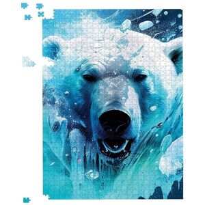 Warren Reed - Designer Polar Bear Face Splashart Jigsaw Puzzle in Brown Size: 1000 Pieces Brown 1000 Pieces Warren Reed - Designer Polar Bear Face Splashart Jigsaw Puzzle in Brown Size: 1000 Pieces Brown 1000 Pieces