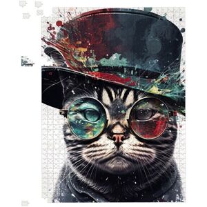 Warren Reed - Designer American Shorthair Cat Splashart Jigsaw Puzzle Size: 1000 Pieces Multicolor 1000 Pieces Warren Reed - Designer American Shorthair Cat Splashart Jigsaw Puzzle Size: 1000 Pieces Multicolor 1000 Pieces