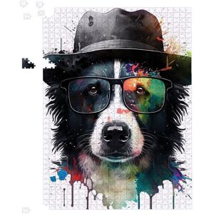 Warren Reed - Designer Border Collie Dog Splashart Jigsaw Puzzle Size: 500 Piece Multicolor 500 Piece Warren Reed - Designer Border Collie Dog Splashart Jigsaw Puzzle Size: 500 Piece Multicolor 500 Piece