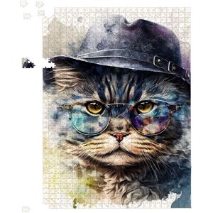 Warren Reed - Designer Selkirk Rex Cat Splashart Jigsaw Puzzle Size: 1000 Pieces Multicolor 1000 Pieces Warren Reed - Designer Selkirk Rex Cat Splashart Jigsaw Puzzle Size: 1000 Pieces Multicolor 1000 Pieces