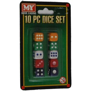 MY Games 10 Piece Dice Set Multicolor MY Games 10 Piece Dice Set Multicolor