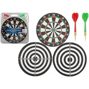 Airstrike 15" Dart Board Set Family Game With X6 Darts Multicolor Airstrike 15" Dart Board Set Family Game With X6 Darts Multicolor