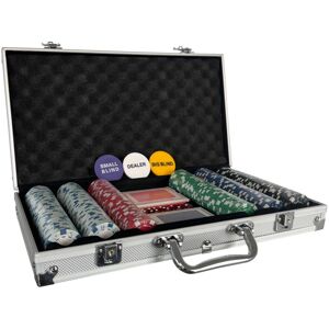 Oypla 300 Piece Poker Set Complete With Chips, Cards, Dice, & Casino Style Case in Silver Silver Oypla 300 Piece Poker Set Complete With Chips, Cards, Dice, & Casino Style Case in Silver Silver