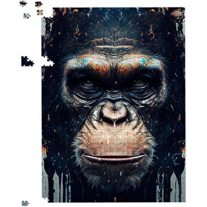 Warren Reed - Designer Gorilla Face Splashart Jigsaw Puzzle in Brown Size: 1000 Pieces Brown 1000 Pieces Warren Reed - Designer Gorilla Face Splashart Jigsaw Puzzle in Brown Size: 1000 Pieces Brown 1000 Pieces