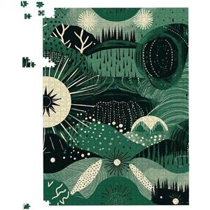 Warren Reed - Designer Abstract Green Moon Jigsaw Puzzle Size: 500 Piece Green 500 Piece Warren Reed - Designer Abstract Green Moon Jigsaw Puzzle Size: 500 Piece Green 500 Piece