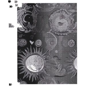 Warren Reed - Designer Black Grey Abstract Sun & Moon Jigsaw Puzzle Size: 1000 Pieces Grey 1000 Pieces Warren Reed - Designer Black Grey Abstract Sun & Moon Jigsaw Puzzle Size: 1000 Pieces Grey 1000 Pieces