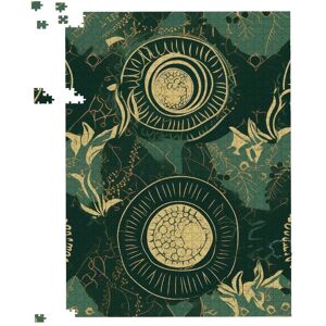 Warren Reed - Designer Abstract Green Gold Moon Pattern Jigsaw Puzzle Size: 1000 Pieces Green 1000 Pieces Warren Reed - Designer Abstract Green Gold Moon Pattern Jigsaw Puzzle Size: 1000 Pieces Green 1000 Pieces